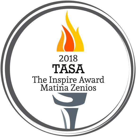 2018 TASA Inspire Award for Matina Zenios